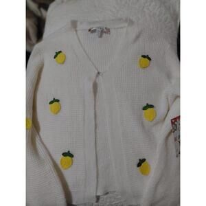 Kids Lemon Cardigan size 6X